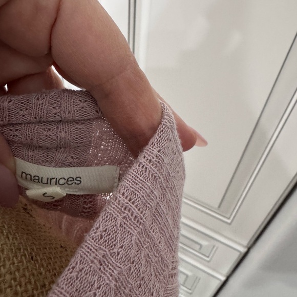 Maurices Lilac Ribbed Blouse - Picture 3 of 5